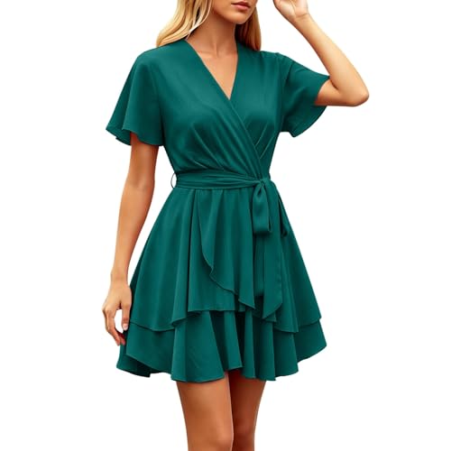 Robe d'été courbée fluide pour affiner la silhouette en V