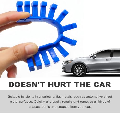 Image of Wevdn 8 Pack Car Paintless Dent Repair Tool, Adhesive Glue Pulling Tabs for Car Body Dent Removal, Auto Repair Long Dent Remover Tool Set, Car Repair Accessories