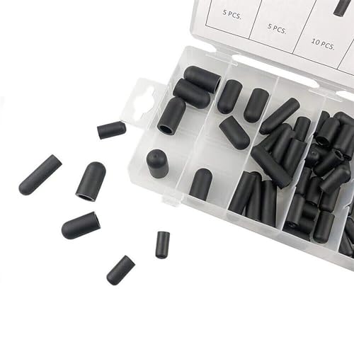 image for CHICHIYANG 6 Sizes Vacuum Hose Caps, 80Pcs Vacuum Cap Assortment, Auto