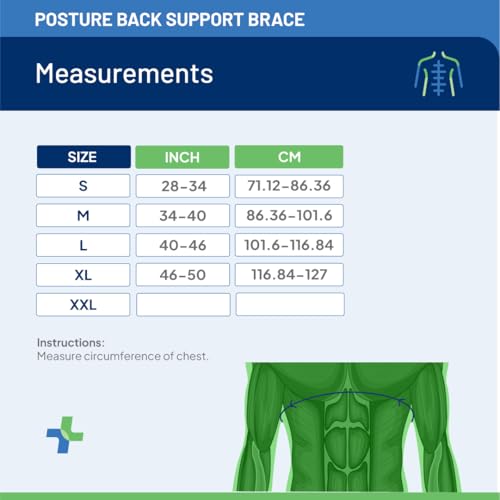 Image of Posture Back Support or corrector | Back Straight and Shoulder Support | Relief from Upper and Lower Back | Lumbar, Neck and Shoulder Pain Relief |