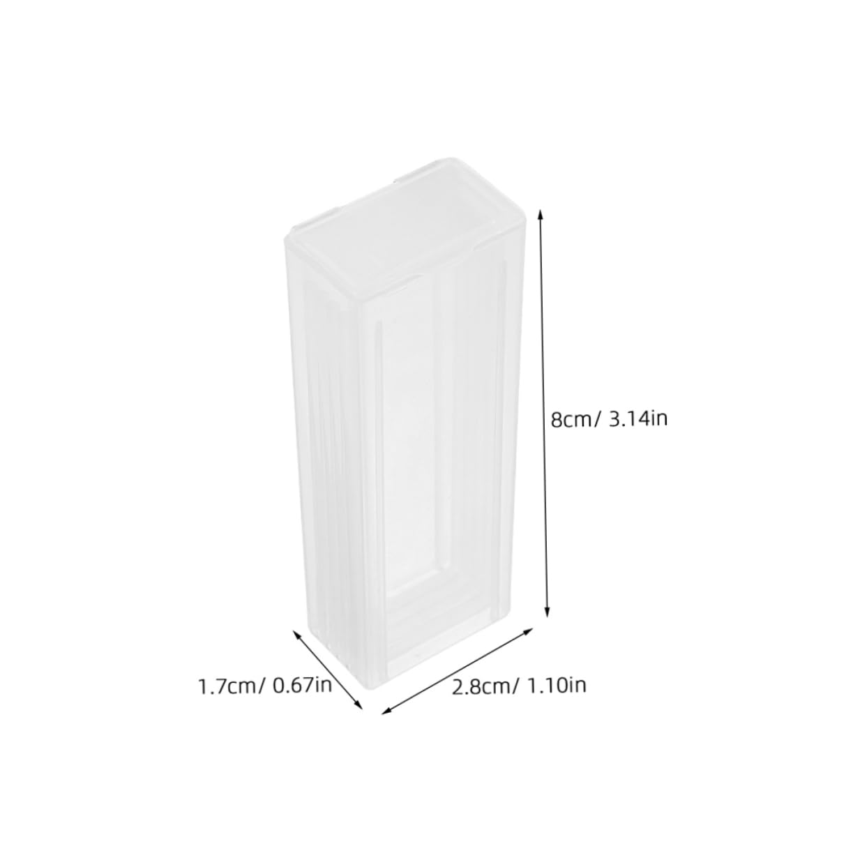 PRETYZOOM 5-Slide Capacity Microscope Accessory Box Cover Slips for Lab Hospital Use