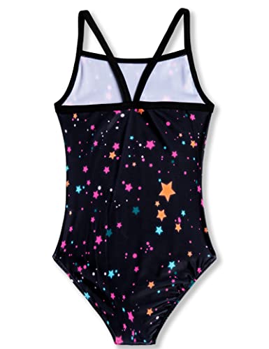 Image of TENVDA Girls One Piece Swimsuits Sport Halter Swimwear Beach Bathing Suit