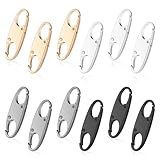 Tyqour 12pcs Zipper Clip Theft Deterrent, Dual Opening Zipper Locks Anti Theft, S Shaped Zipper Locks for Backpacks Keep The Zipper Closed for Backpacks Traveling Camping Suitcases