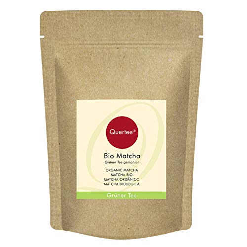 Matcha Ecológico | Té verde en polvo Orgánico | Matcha para beber, o para batidos, batidos, muesli y para cocinar y hornear Calidad orgánica 100 g de Quertee Cover