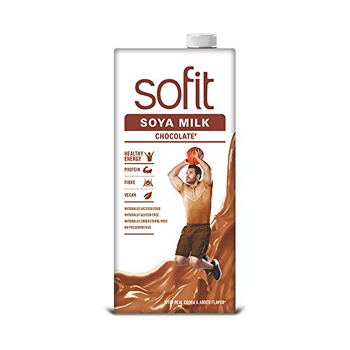 Image of Sofit SOYA Milk Chocolate, 1 LTR (Pack of 3) + Sofit SOYA Milk Sugar Free, 1 LTR (Pack of 3)