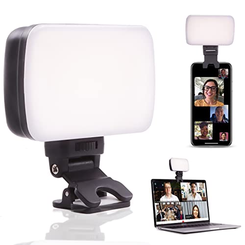 Rechargeable-Selfie-Light-for-iPhone-Portable-Phone-Ring-Light-for-SelfieVideo-ConferenceZoom-CallPhotographyMakeup-Clip-On-Light-for-Phone-iPad-Laptop-Tablet-and-Computer