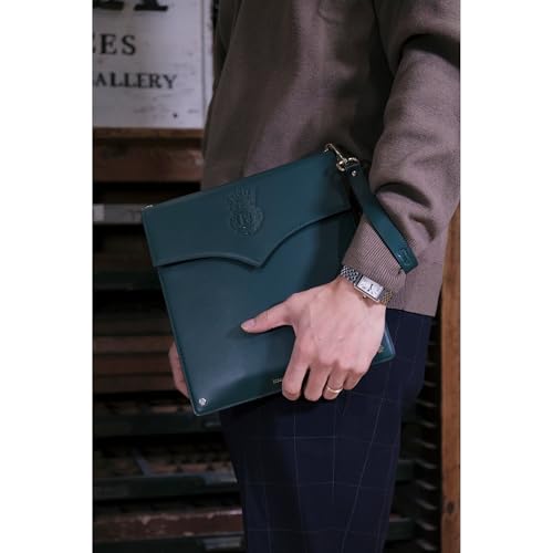Ferris Wheel Press | Leather Stationery Collection | The Pendant Folio for A5 Notebooks - Dark Teal