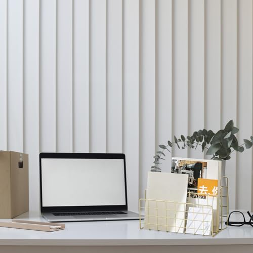 Soporte de hierro para archivos dorado con bordes de protección 5