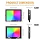 Willpower 2 Pack 100 W LED-Projektor, RGB, für den Außenbereich, 16 Farben, 4 RGBW-Modi, Projektorlicht für Jadin, Terrasse, Patio
