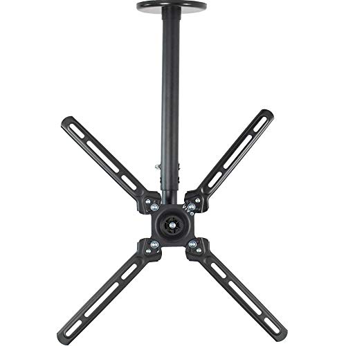 VIVO Black Manual TV Mount for 23 to 55 inch Screens, Fully Adjustable Flat Ceiling Mount, Fits up to 400x400 VESA (MOUNT-VC55A)