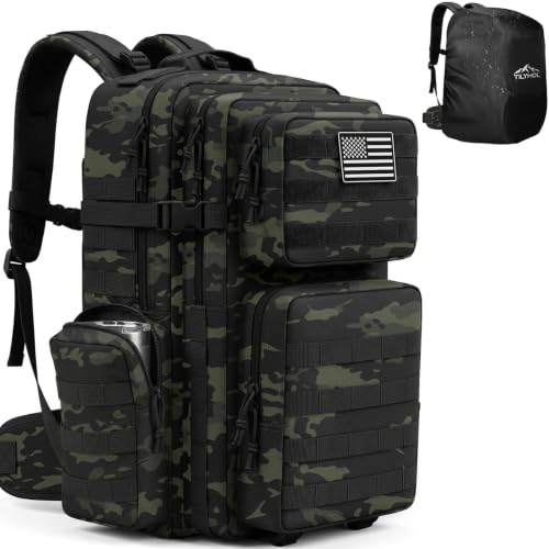 TILYMOL 55L Military Tactical Backpack for Men & Women, Large Assault Pack