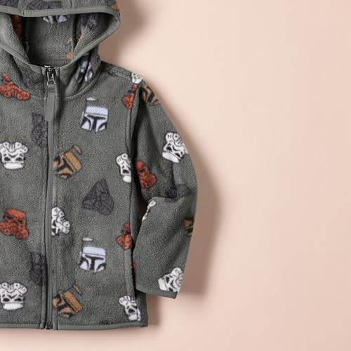 Amazon Essentials Disney | Marvel | Star Wars Boys and Toddlers' Polar Fleece Full-Zip Hooded Jacket2