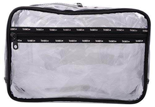 Bartell Drugs Allegro Basics Black Rectangular Polyester Storage Bag, Organizer, Zipper Closure, 1 Count, Made in Philippines