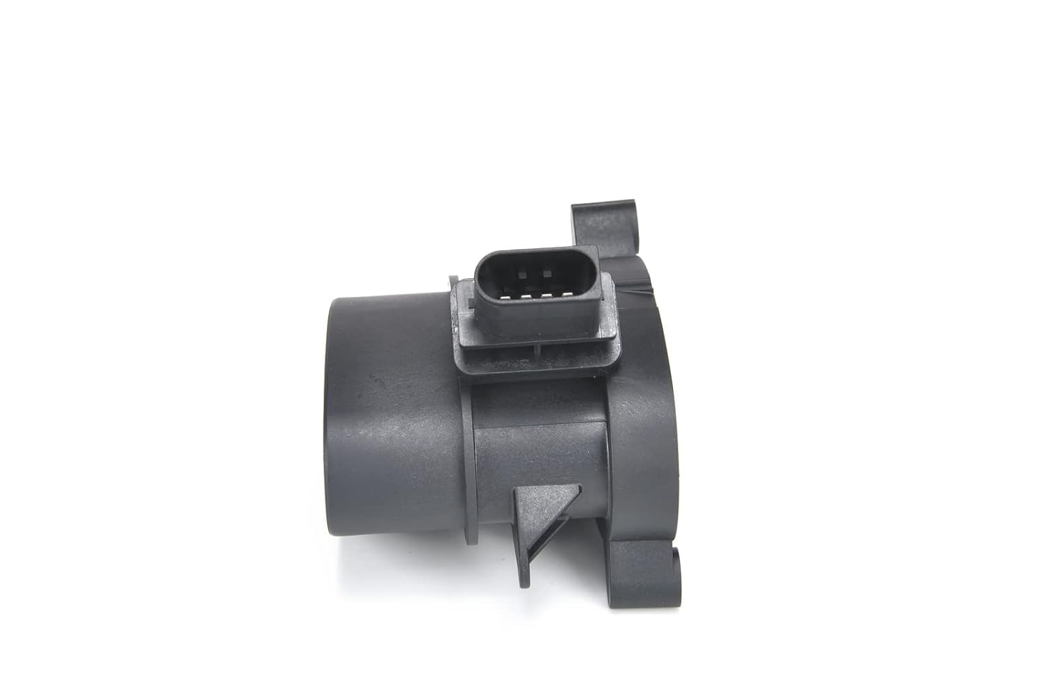 Side view of the Bosch Mass Air Flow Meter, highlighting the electrical connector.