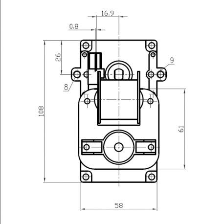 Getriebemotordrehzahl: 2 U/min, Wellendurchmesser: 8,5 mm, für Pelletöfen und Pelletkamine