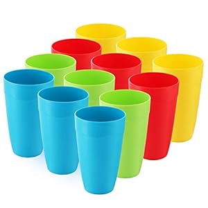 DilaBee 12er Set Kinder-Becher Bunt