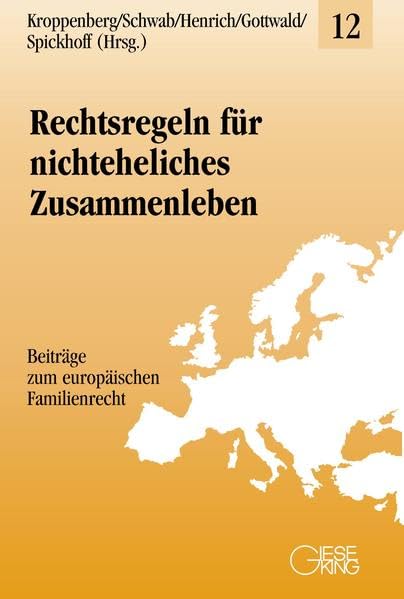 Rechtsregeln für nichteheliches Zusammenleben (Beiträge zum europäischen Familienrecht)