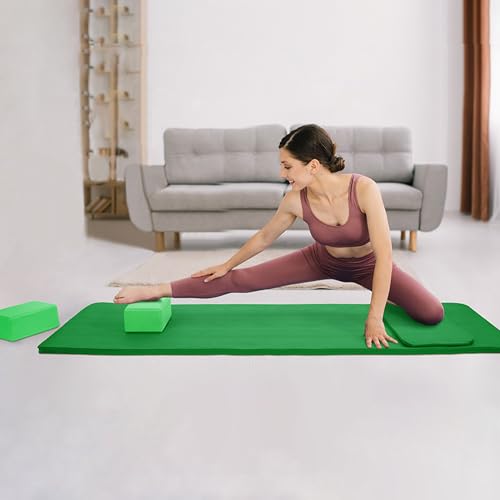 Image of BalanceFrom GoCloud All-Purpose 1-Inch Extra Thick High Density Anti-Tear Exercise Yoga Mat with Carrying Strap
