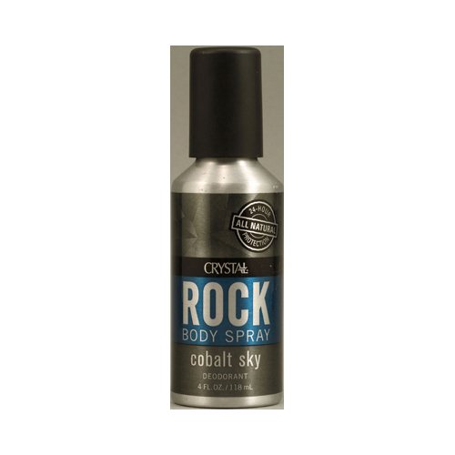 Crystal Deodorants Rock Bdy Spry Cobalt Sky 4 Fz
