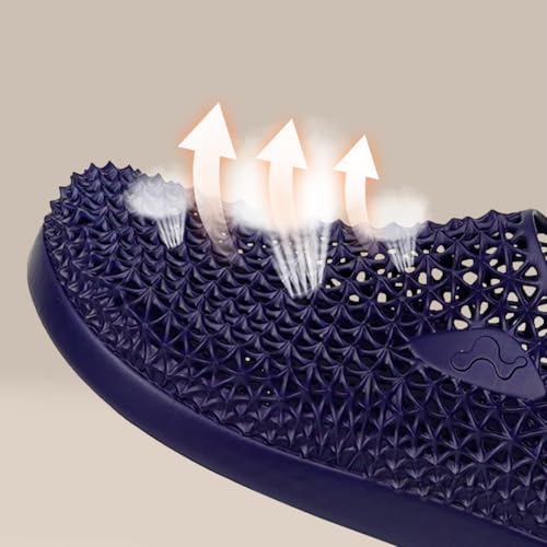 Unisex 3D Printed Slides for Men Women, Closed-Toe Slippers, Ergonomic Mellow Recovery shoes, Arch Support, Spiked Design, Moonwalker Recovery Sandals3