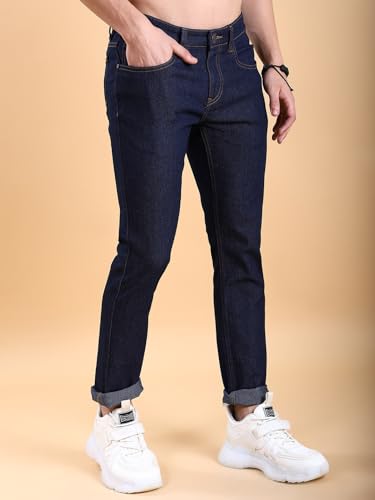 Image of Highlander Men's Straight Fit Jeans | Mid Rise | Stretchable Fabric | Designed for Comfort & Ease of Movement| Jeans for Man