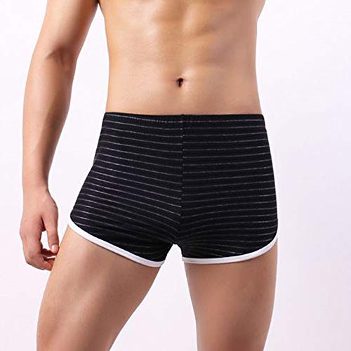 Boxershorts voor heren, katoenen onderbroek, basic boxerbroek, gestreept, ondergoed, broekje, gemiddelde taille, zacht… - Afbeelding 4
