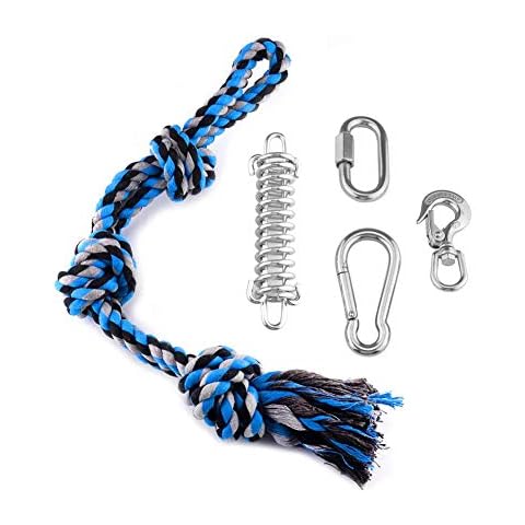 YUNBei Spring Pole Dog Rope Toys Outdoor Hanging Exercise Rope Pull Tug Of War Toy Muscle Builder Cover