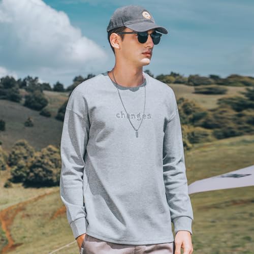 Heavyweight sweatshirt men's spring and autumn style trendy brand letter printing round neck jacket autumn long sleeve4