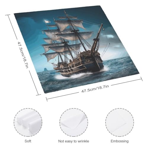 Servilletas de Tela Cuadradas 18.7x18.7 Pulgadas Pack x2 miniatura 2