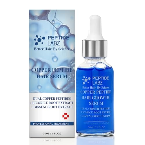 Copper Peptide Hair Serum with Copper Tripeptide-1 – Dual Peptide Scalp Treatment plus Licorice Root Extract