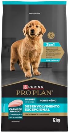Ração Purina PRO PLAN Desenvolvimento Excepcional Filhote Porte M...