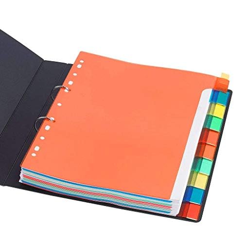 True-Ally A4 Binder Index Divider (10 Insertable tab Sheets) - Separators for Box Files, Lever Arch Files, Binders - A4 Size - Multicolor Tabs (Pack of 4 (Total 40 Sheets)) 2