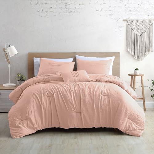 Image of Modern Threads - Comforter Set - Down Alternative Brushed Microfiber - Elegant All Season Bedspread Set - Includes Comforter, Shams, & Decorative Pillow - Luxurious Bedding - Peony Silver, Queen