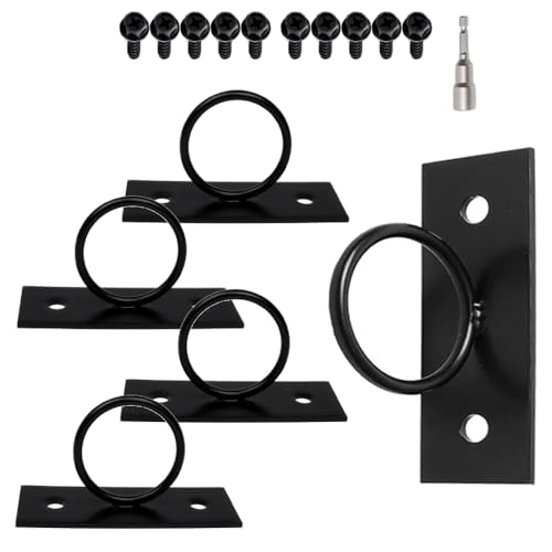 TopHomer Lot de 5 supports de corde en jute, crochets de chanvre, supports de corde pour terrasse, clôture, balustrade d'escalier