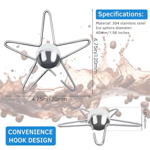 Bola de resfriamento de café, ferramenta de resfriamento de café,Bola congelada reutilizável para ca