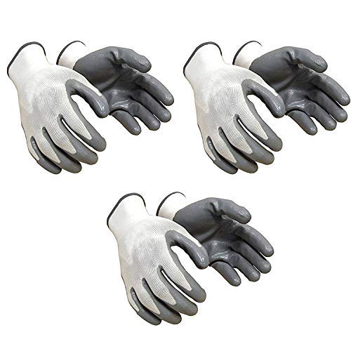 VALPRO Techtion Nylon Safety Hand Gloves | Reusable and Washable with sanitizer(Grey) with santizer (pair of 5) (B08D8K2KCY) Amazon Price History, Amazon Price Tracker