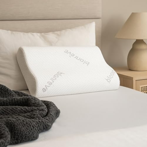 Blanrêve - Oreiller à Mémoire de Forme Ergonomique - 55x35 cm, Blanc