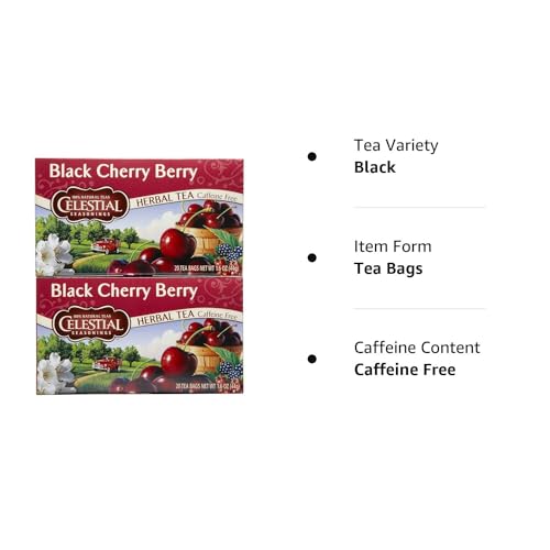 Celestial Seasonings BHC-114B Black Cherry Berry Tea Bags thumb #5