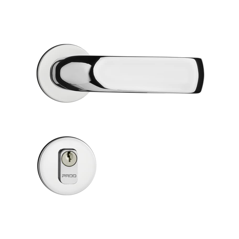 FECHADURA PORTA EXTERNA ZM CONTEMPORÂNEA 55MM CROMADO PADO