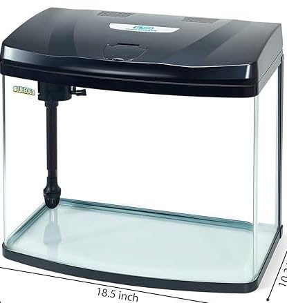 Image of RS 380A LED Aquarium Kit with Filter System, Complete Fish Tank Setup Colour May Vary as per Availability (White,Black,Green,Blue,RED,Yellow Etc) (1.3 feet) (30L) Size