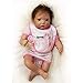 Nicery Reborn Baby Doll Muñeca Renacida Vinilo de Silicona de Simulación Suave 20 Pulgadas 50cm Boca Realista Vivo Niño Niña Juguete Ropa Babero Blanco RD50C076-OTD