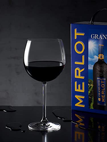 Grand Sud - Merlot aus Süd-Frankreich - Sortentypischer Trocken Rotwein - Großpackungen Wein Bag in Box 5l (1 x 5 L)