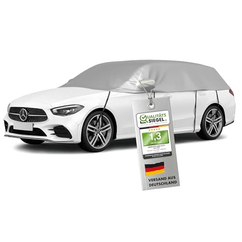 Bâche de voiture demi-bâche Taille 5 Combi WALSER haute résistance argentée