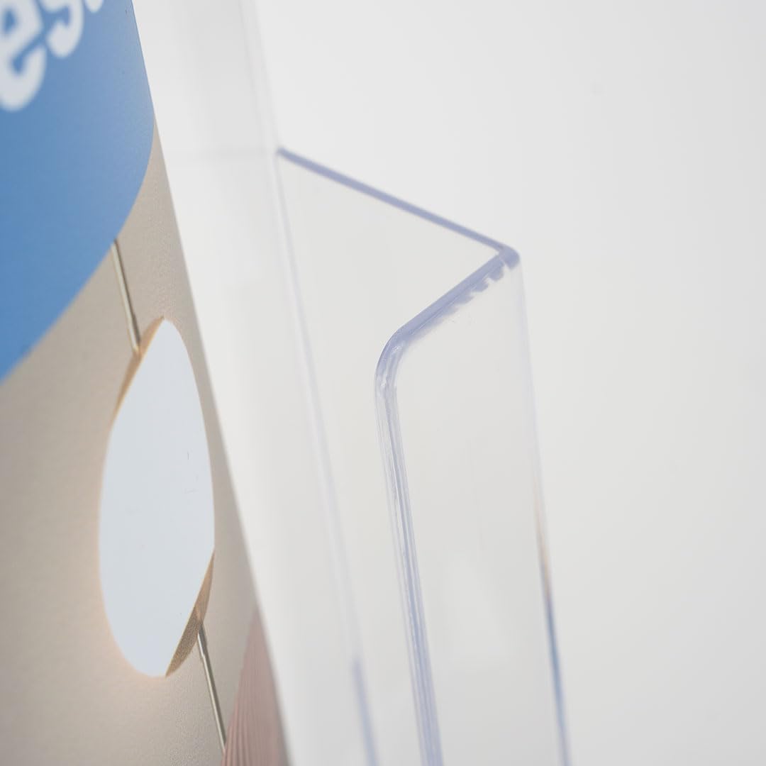 Danieli | Expositor porta folletos de mesa con 2 plazas A4 de acrílico transparente - Expositor de mesa - Expositor para volantes, tarjetas, portadocumentos y tarjetas (3)