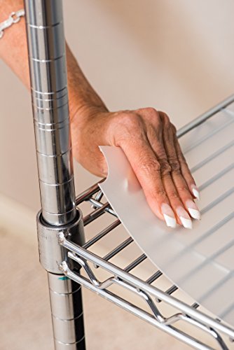 Shelf Liners for Wire Shelf Liner Set of 4 - Frosted Clear (18-Inch-by-48-Inch)