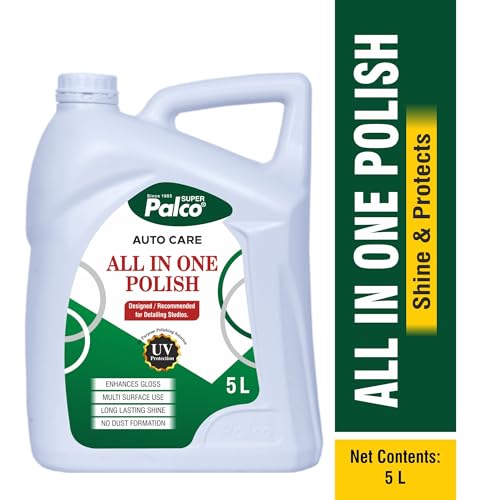 Image of PALCO All in One Polish 5 Ltr | Car Interior & Bike Polish Spray | Dashboard, Leather, Plastic, Vinyl & Surface Cleaner | UV Protection