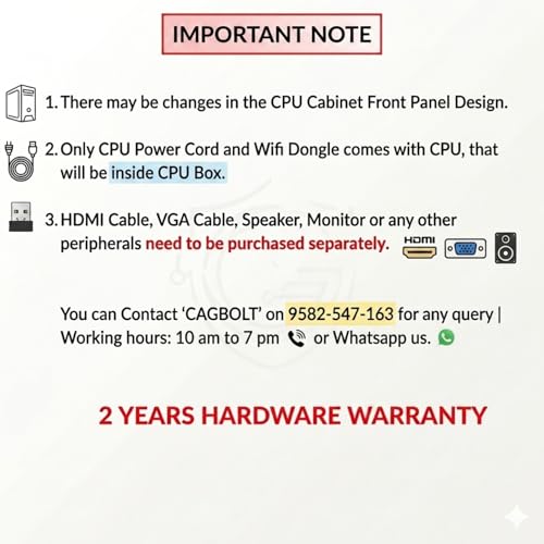 Image of High Performance Core i7 6th Gen Quad Core Desktop PC | Core i7 6700 Upto 4.00GHz | 16GB DDR4 RAM | 512GB SSD | 5G WiFi & Bluetooth | Windows 11 Pro | MS Office 2024 | 2 Years Warranty
