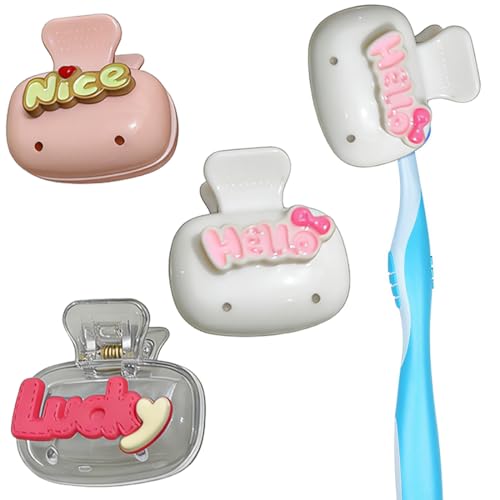 BDEPSTR 3 Pezzi Coprispazzolino Portatile - Protezione per Testine di Spazzolini Manuali & Elettrici, Ideale per Bambini, Casa, Hotel & Uscite All'aperto, Igienico