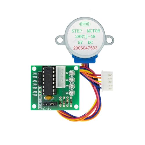 FONGKNOX Moteur pas à pas 28BYJ-48 ULN2003 5 V avec pilote ULN2003 Carte de pilote compatible Arduino