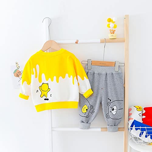 Googo Gaaga Unisex Child's Cotton Full Sleeves Sweatshirt With Pant Set - Image 3